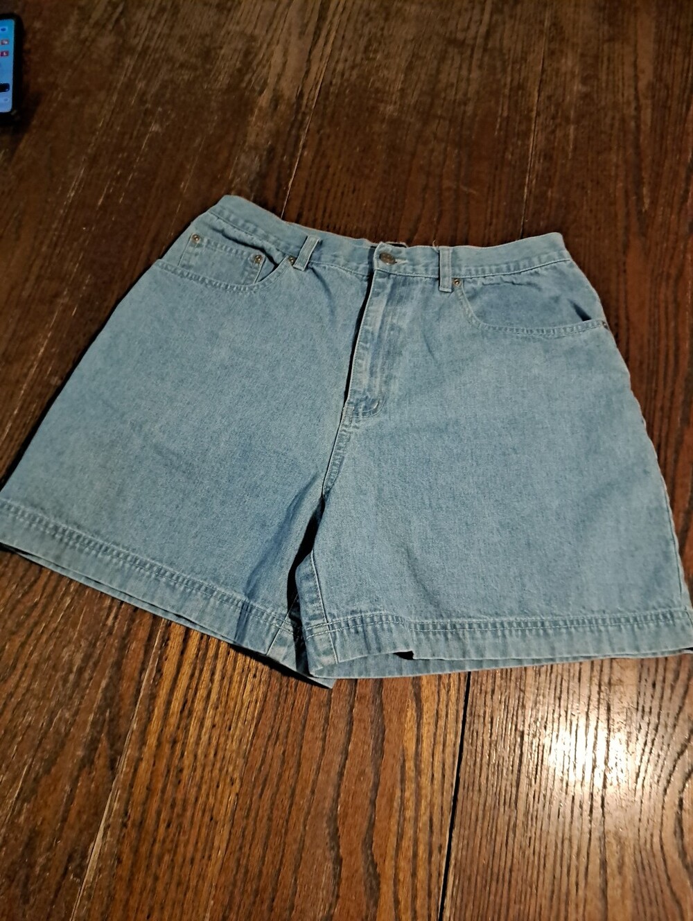 Size 12 Sonoma Cotton Denim Blue Jean Casual Shorts Pockets Belt Loops